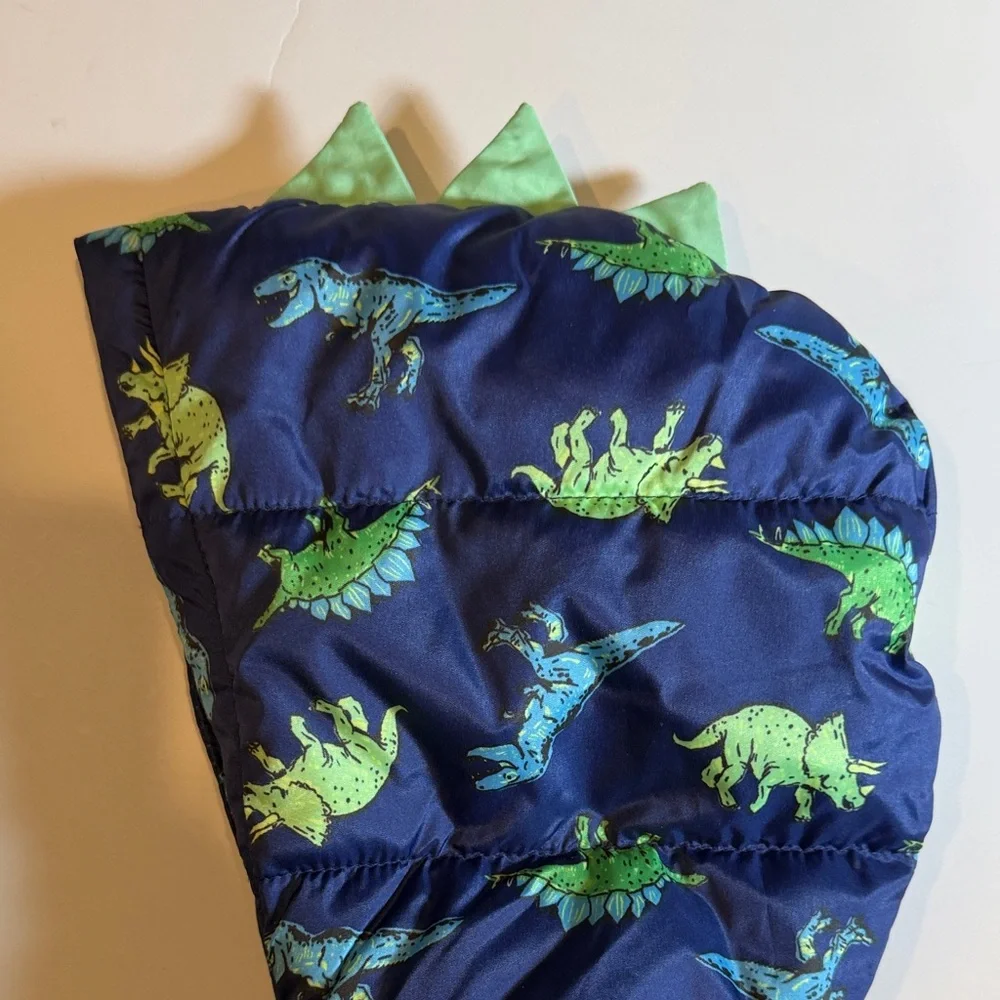 NWT Boys 12-18 mos Old Navy Blue Jacket with Green Dinosaur Print New coat